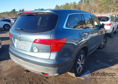 2016 Honda Pilot Ex-L из США, поврежденный, VIN 5FNYF6H57GB018088